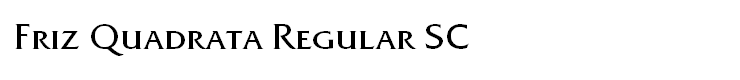 Friz Quadrata Regular SC
