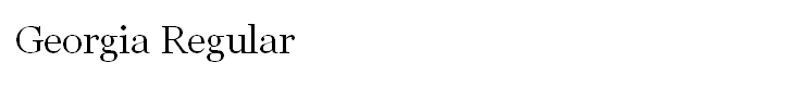 Georgia Regular