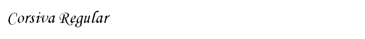Corsiva Regular - {FONT_FILE_NAMES_EX} Corsiva Regular