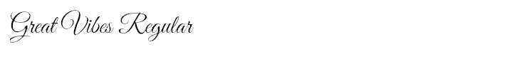 Great Vibes Regular - {FONT_FILE_NAMES_EX} Great Vibes Regular