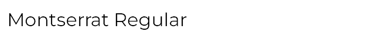 Montserrat Regular - {FONT_FILE_NAMES_EX} Montserrat Regular