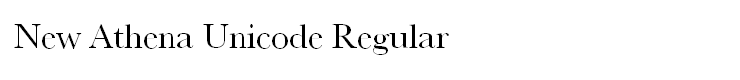 New Athena Unicode Regular