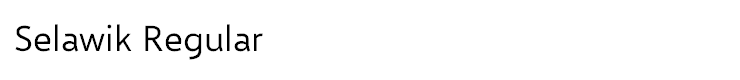 Selawik Regular - {FONT_FILE_NAMES_EX} Selawik Regular